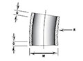 11 1/4º x 24 Inch (in) Radius Elbows 11 1/4º x 24 Inch (in) Radius Elbows