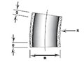 11 1/4º x 60 Inch (in) Radius Elbows 11 1/4º x 60 Inch (in) Radius Elbows