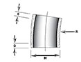 11 1/4º x 48 Inch (in) Radius Elbows 11 1/4º x 48 Inch (in) Radius Elbows