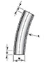 22 1/2º x 12 Inch (in) Radius Elbows 22 1/2º x 12 Inch (in) Radius Elbows