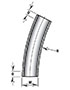 30º x 36 Inch (in) Radius Elbows 30º x 36 Inch (in) Radius Elbows