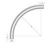 90º x 36 Inch (in) Radius Elbows 90º x 36 Inch (in) Radius Elbows