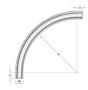 90º x 48 Inch (in) Radius Elbows 90º x 48 Inch (in) Radius Elbows